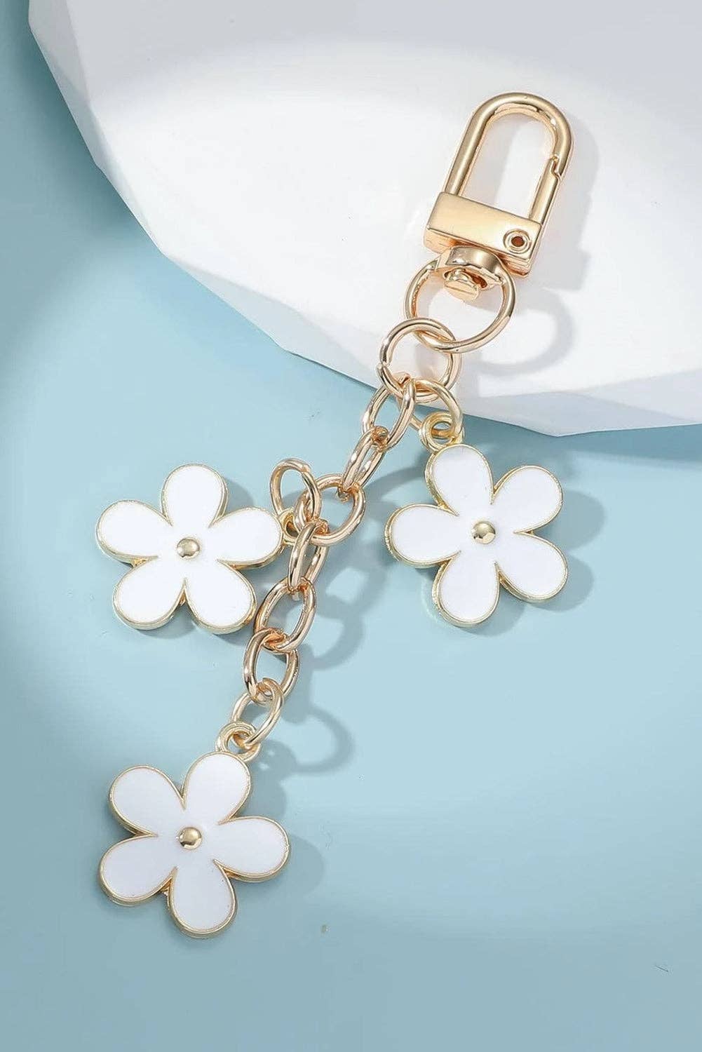 Daisy Charm Keychain