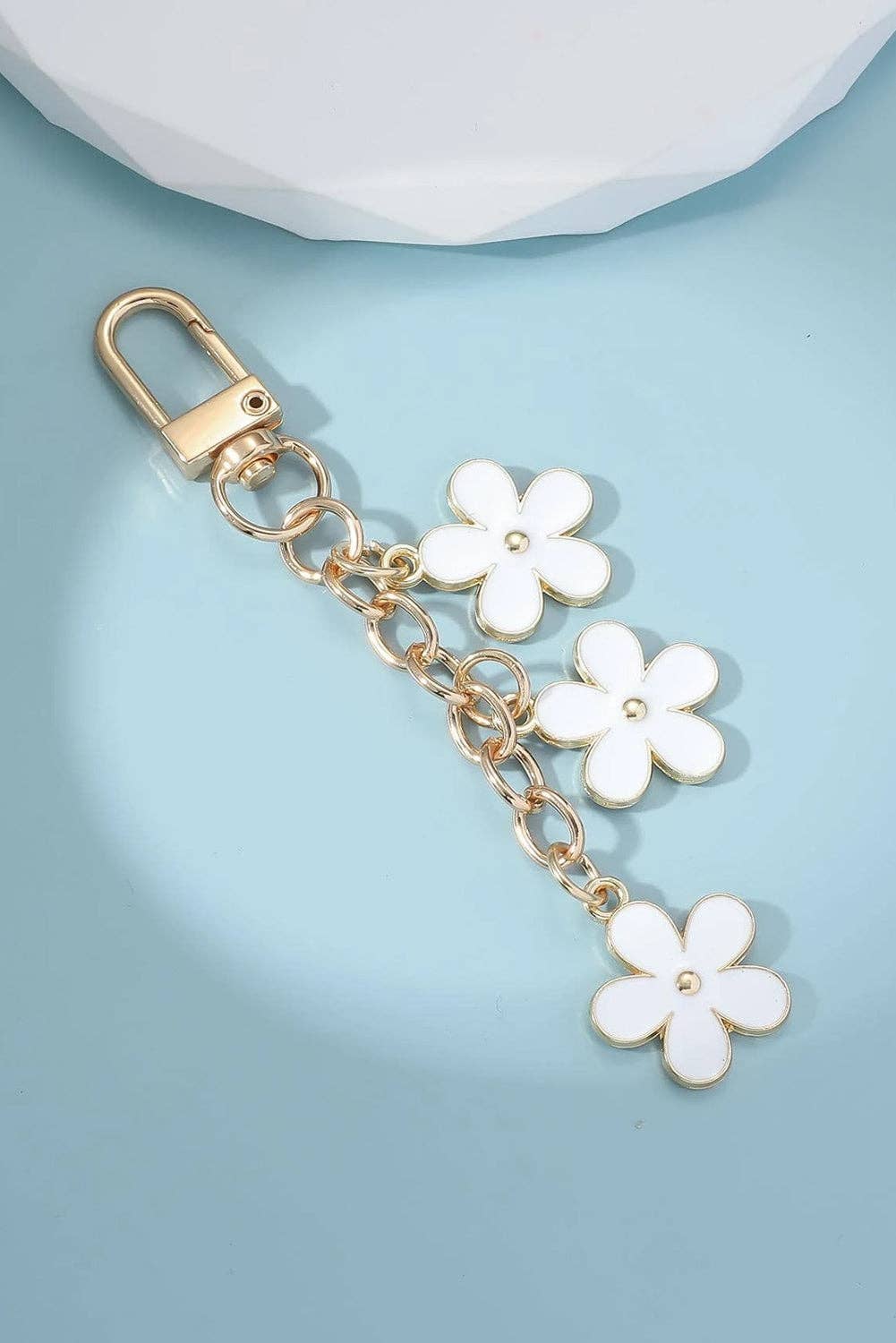 Daisy Charm Keychain